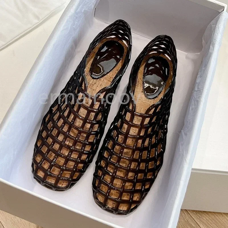 New Fashion Top Quality Women R0w Mara Slides Flats Luxury Designer Shoes for Women Jelly Sandals Mary Jane Shoes