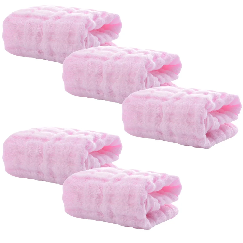 5Pcs Cotton Baby Face Towels Soft Absorbent Burping Drool Saliva Cloths Baby Necessities Muslin Washcloths Muslin Burp Cloths