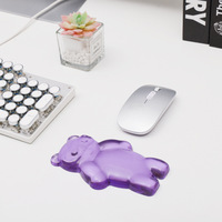 Cute Cartoon Bear Mouse Pad Wrist Guard,waterproof and Anti-slip Hand Rest for Girls'office Desk,personalized Computer Wrist Pad