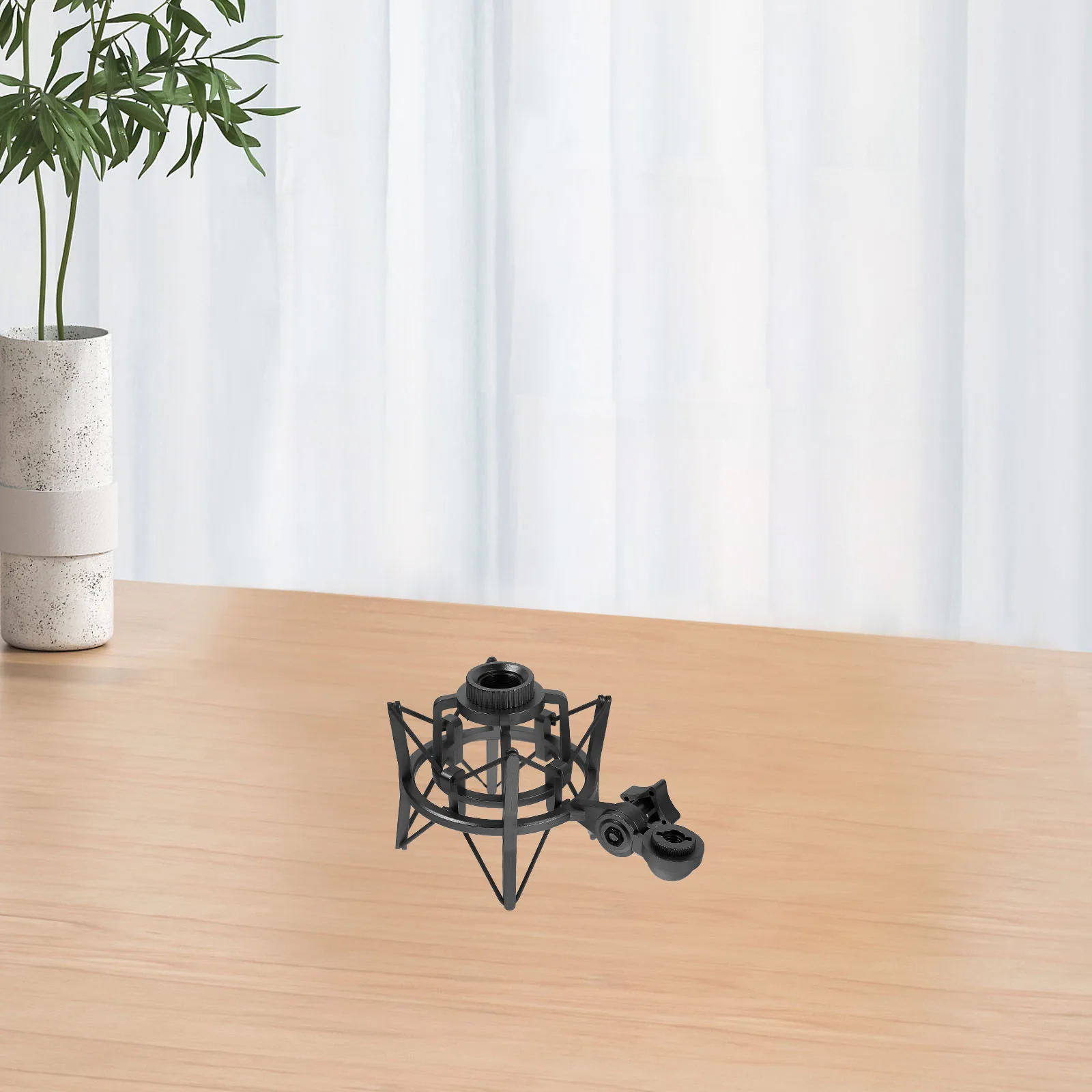 

Adjustable Plastic Mic Shock Mount For Condenser Sturdy Recording Stand Adapter Universal Microphone Shockmount Spider Mic
