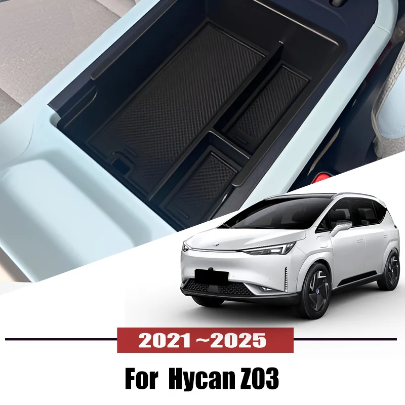 

Suitable For Hycan Z03 2021~2025 2022 Car Central Armrest Storage Box Holder Console Organizer Auto interior Accessories Tools