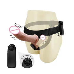 Strap On Realistici Doppio Dildo Pantaloni Per Donna Uomo Coppie Mutandine Dildo Per Lesbiche Gay Carne viola Vibratore Dildo Per Gay