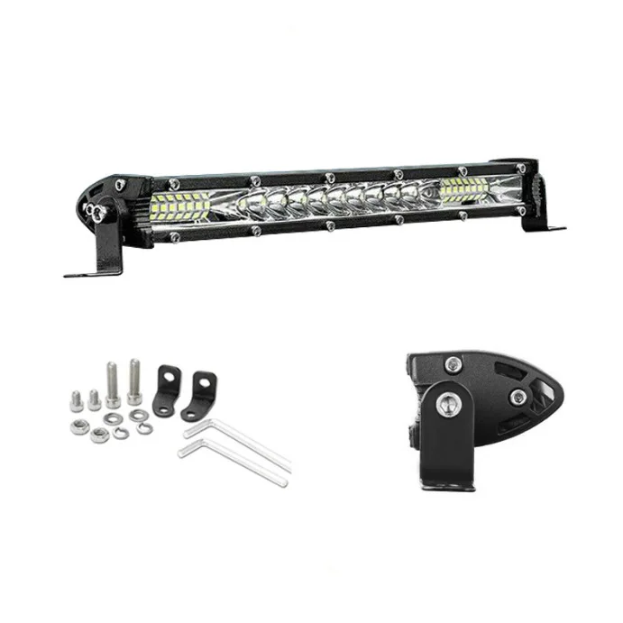 10 Inch Single‑Row LED Light Bar, Driving Work Light for Truck Pickup Off‑Road Modification
