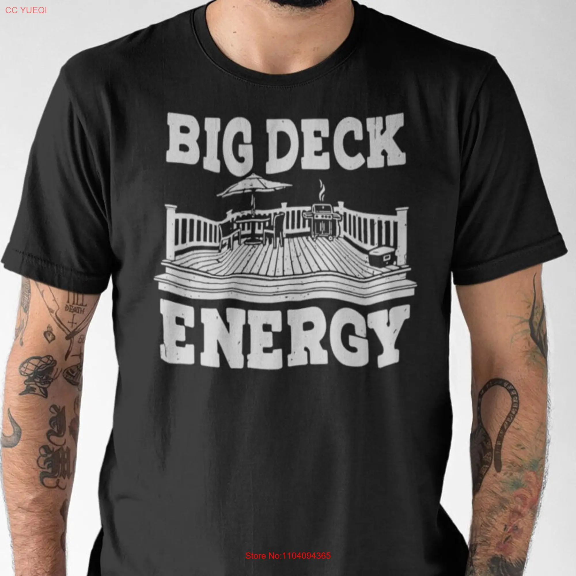 Big Deck Energy T Shirt long or short sleeves