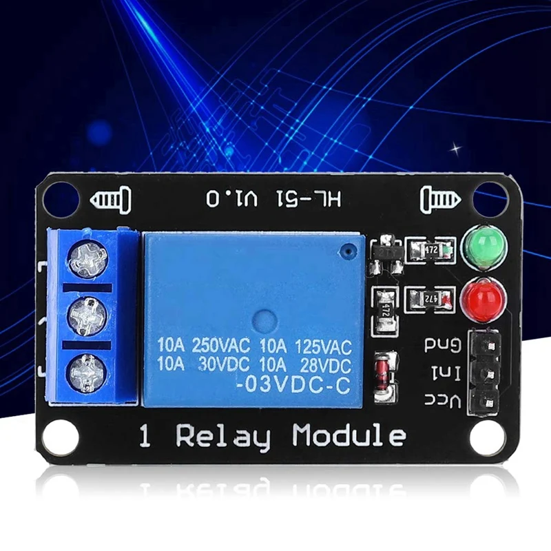 1-Way Relay Driver Module With LED Indicator Microcontroller Compatible PLC MCU Control Board Module 12V