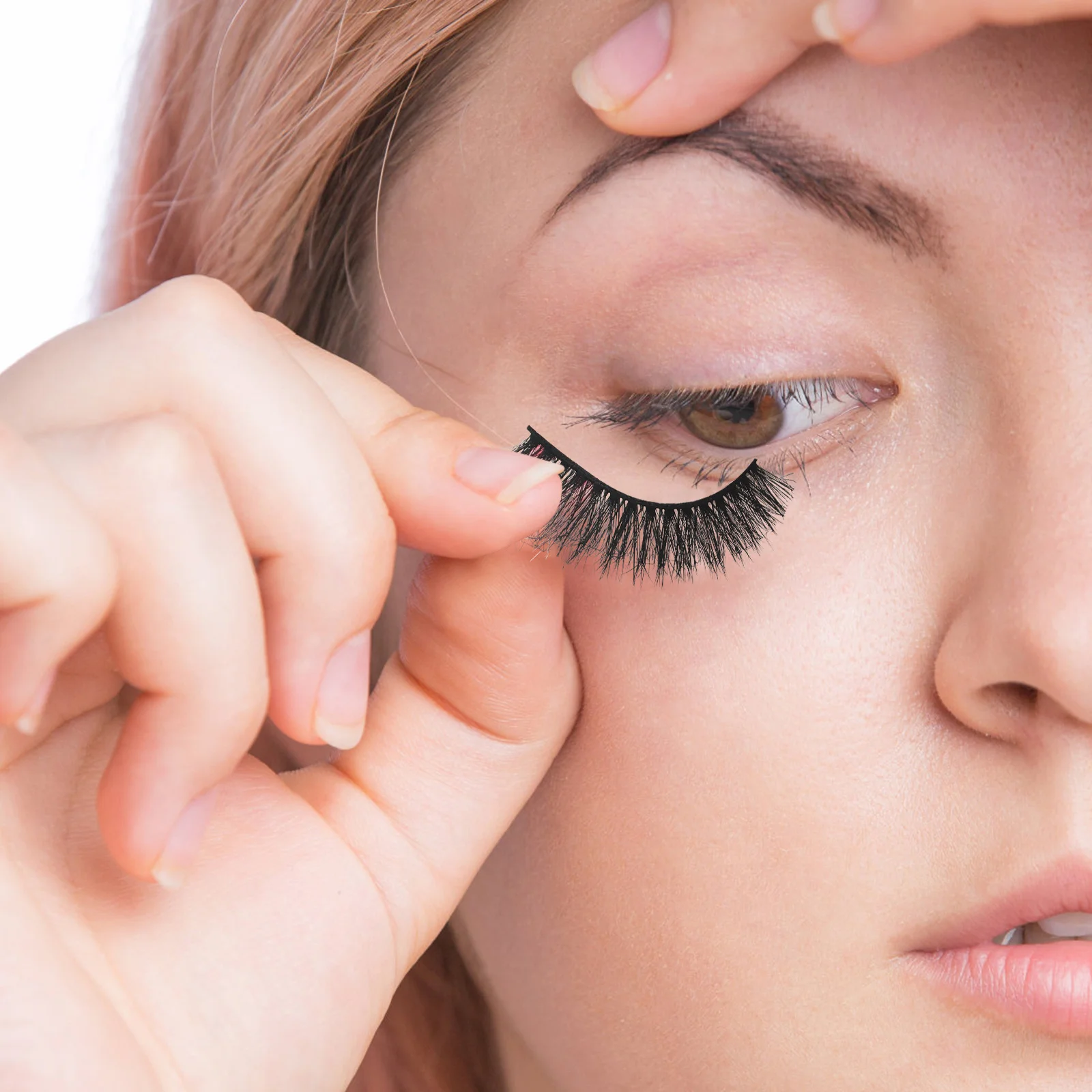 

5Pairs Fake Colored Eyelashes for Beginners Halloween Christmas Cosplay Stage Performance Photo Taking Colored Lashes