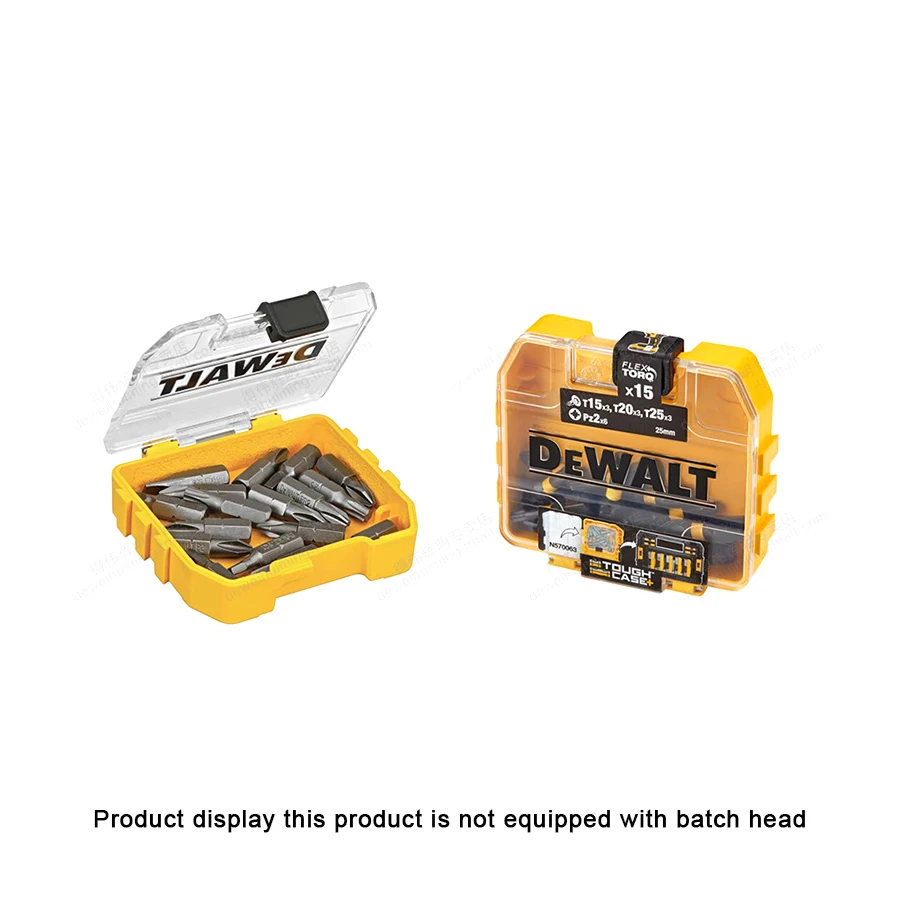 Imagem -04 - Dewalt Chave de Fenda Bit Peças Caixa de Armazenamento Case de Armazenamento Resistente Bulk Tool Box Acessórios para Ferramentas Elétricas Dt70800