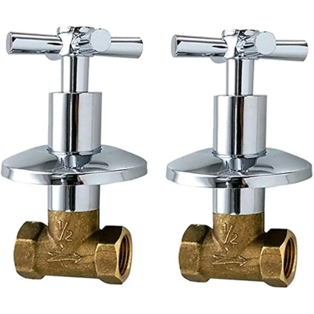 

1Pcs Copper Bathtub Faucet Valve 1/2'' 3/4'' Bathroom Shower Cold Water Tap Valve Single Handle Concealed Angle Valve Accessory
