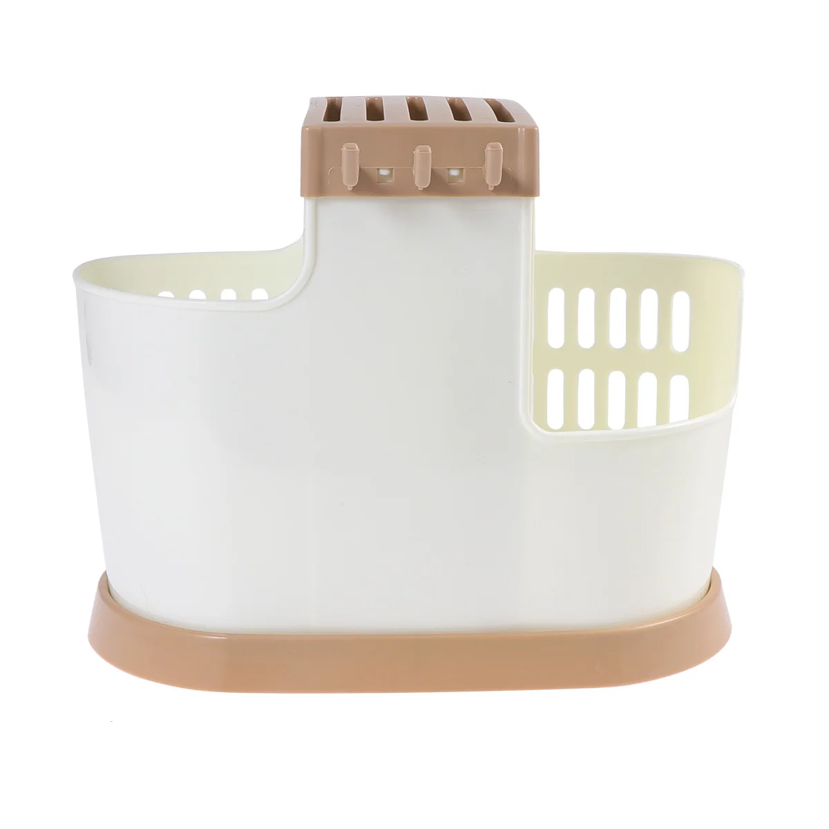 

Spoon Storage Rack Kitchen Chopsticks Holder Silverware Draining Container Practical Holes Bottom Dry Clean Stylish Plastic