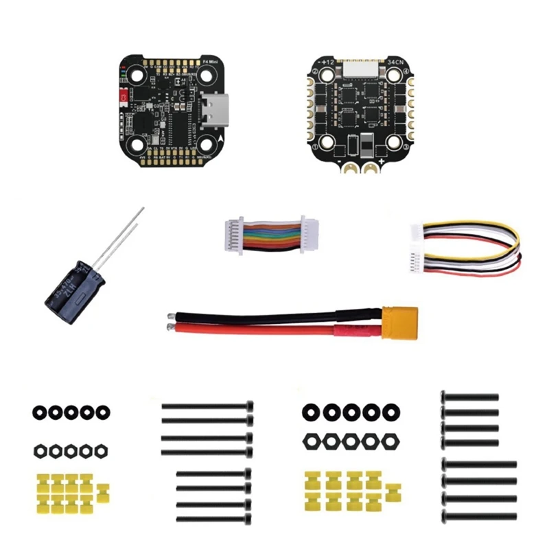 

Drone Stack Kit 4-In-1 ESC Board Black Metal For Speedybee F405 Mini BLS 35A 20X20 Stack Board