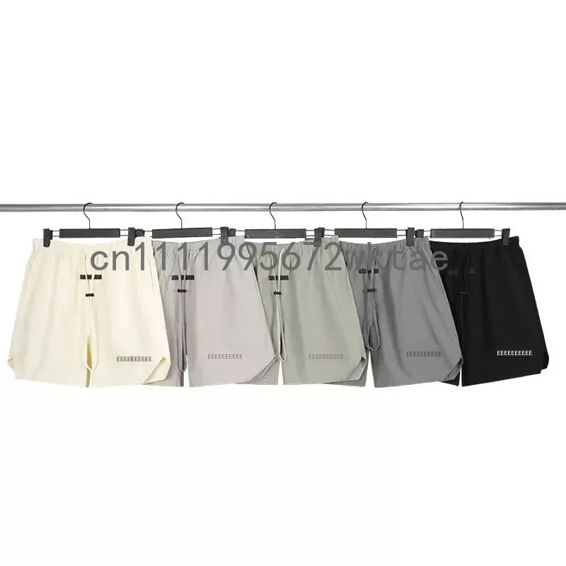 

Классические мужские нейлоновые шорты FW21: модный дизайн, светоотражающие буквы 3M, свободные легкие пляжные шорты-бермуды в уличном стиле