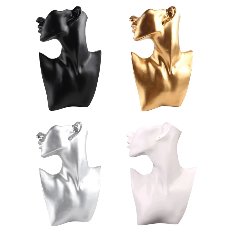 

Bust Earring Display Stand Resin Mannequin Necklace Earring Jewelry Display