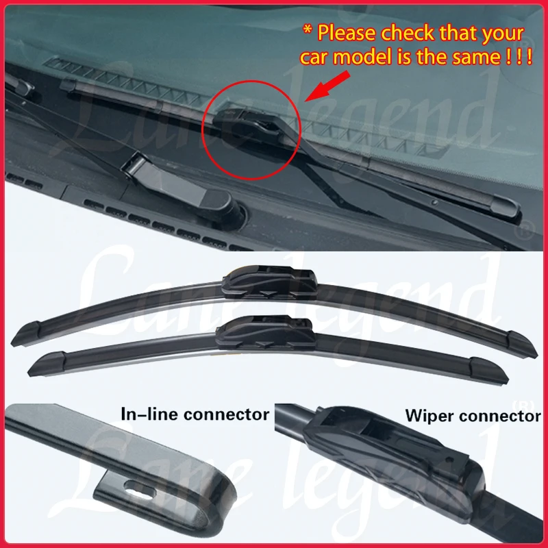 Car Front Rear Wiper Blades Set Kit For Peugeot 107 2005 - 2014 Windshield Windscreen Window Rain Brush 26\