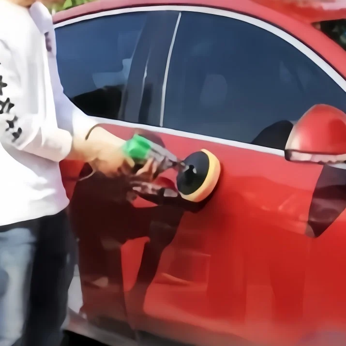 5 Stück 5/6 Zoll Auto-Polierpads Flache Schwamm-Wachspads Selbstklebende Schwammscheiben Auto-Pflege Zubehör – Detail 6
