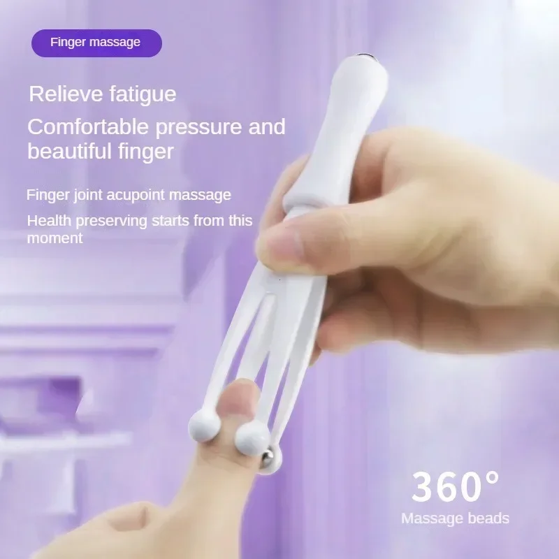 

New finger massager 360 degree rolling steel ball massage health care tools gua sha massage roller head massager corset Stickers