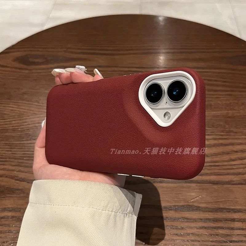 

Применимый чехол для телефона Apple 16, сумка для барабана, личи, красный, iPhone 16 pro max, роскошный 15 15 pro max 14, креативный защитный чехол 14 pro13