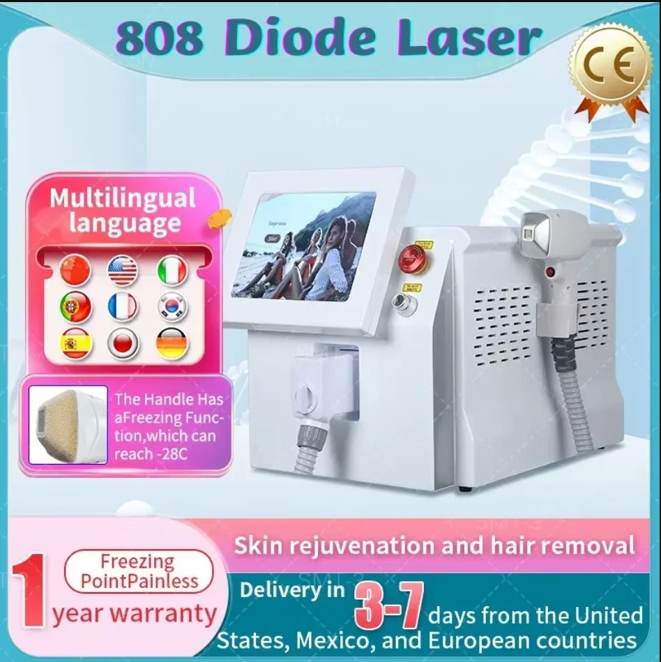 

Latest Popular Portable 808nm 755nm 1064nm Three Wavelength Diode Laser Permanent Hair Removal Cooling Painless Laser Hair