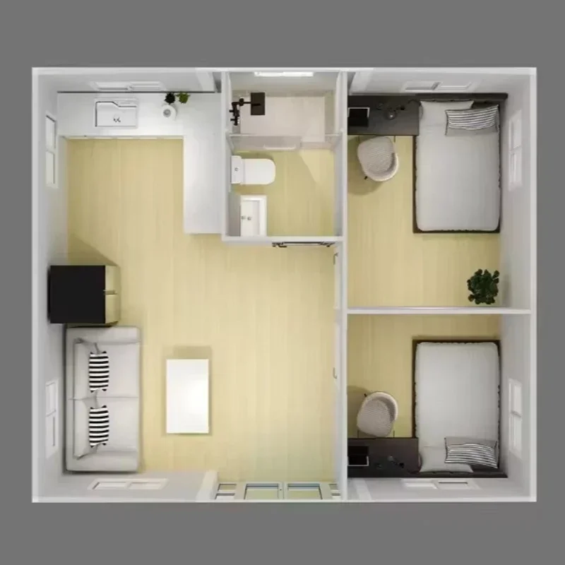 YG 20ft 40ft Prefabricated Foldable Tiny Mobile Home Wholesale Price Container House Promotional Oem Expandable Container House
