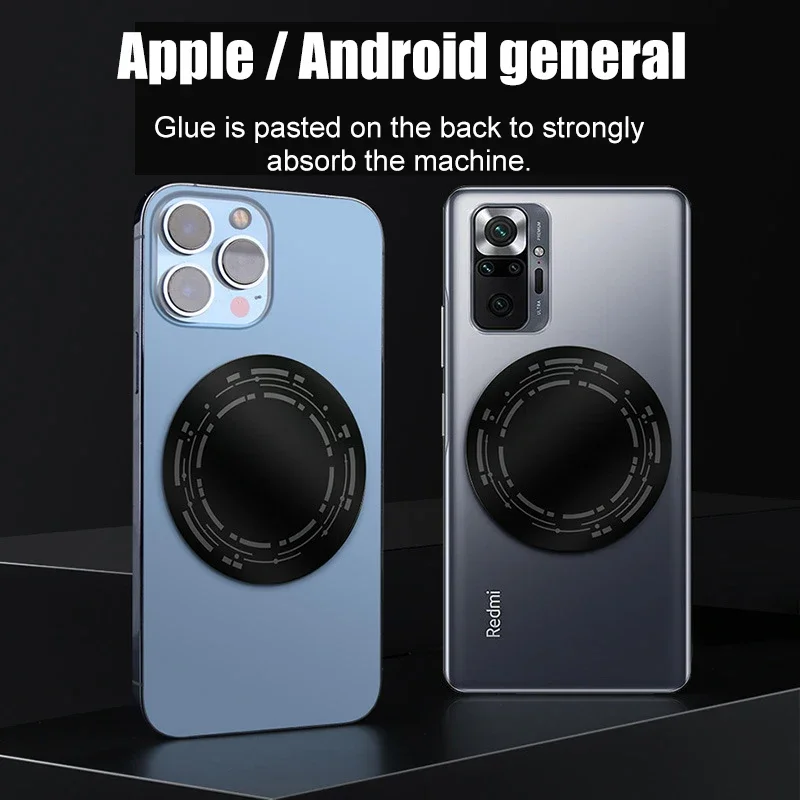 Autocollant de plaque d'acier magnétique pour support de téléphone de voiture, feuille de fer, disque magnétique, plaque de refroidisseur de téléphone portable