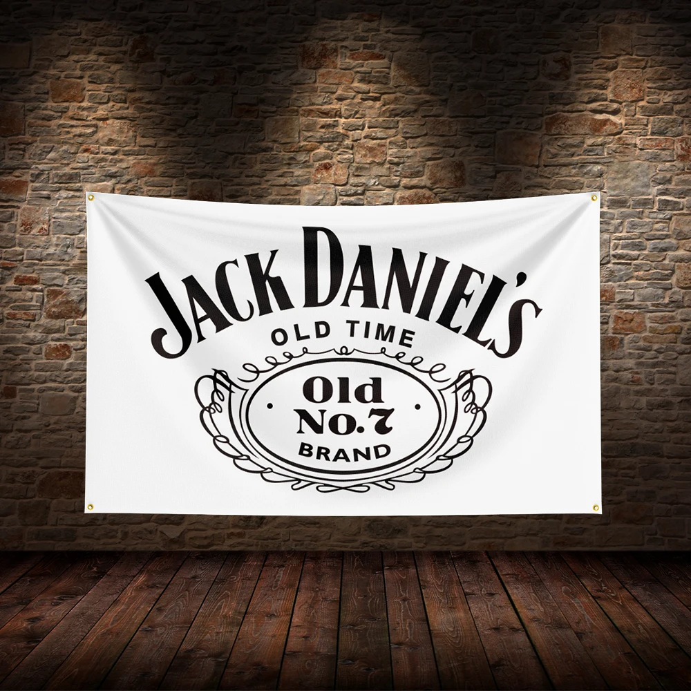 3x5 Ft J-Jack Danielss Flag bandiere del vino della birra stampate in poliestere per la decorazione del Garage della stanza