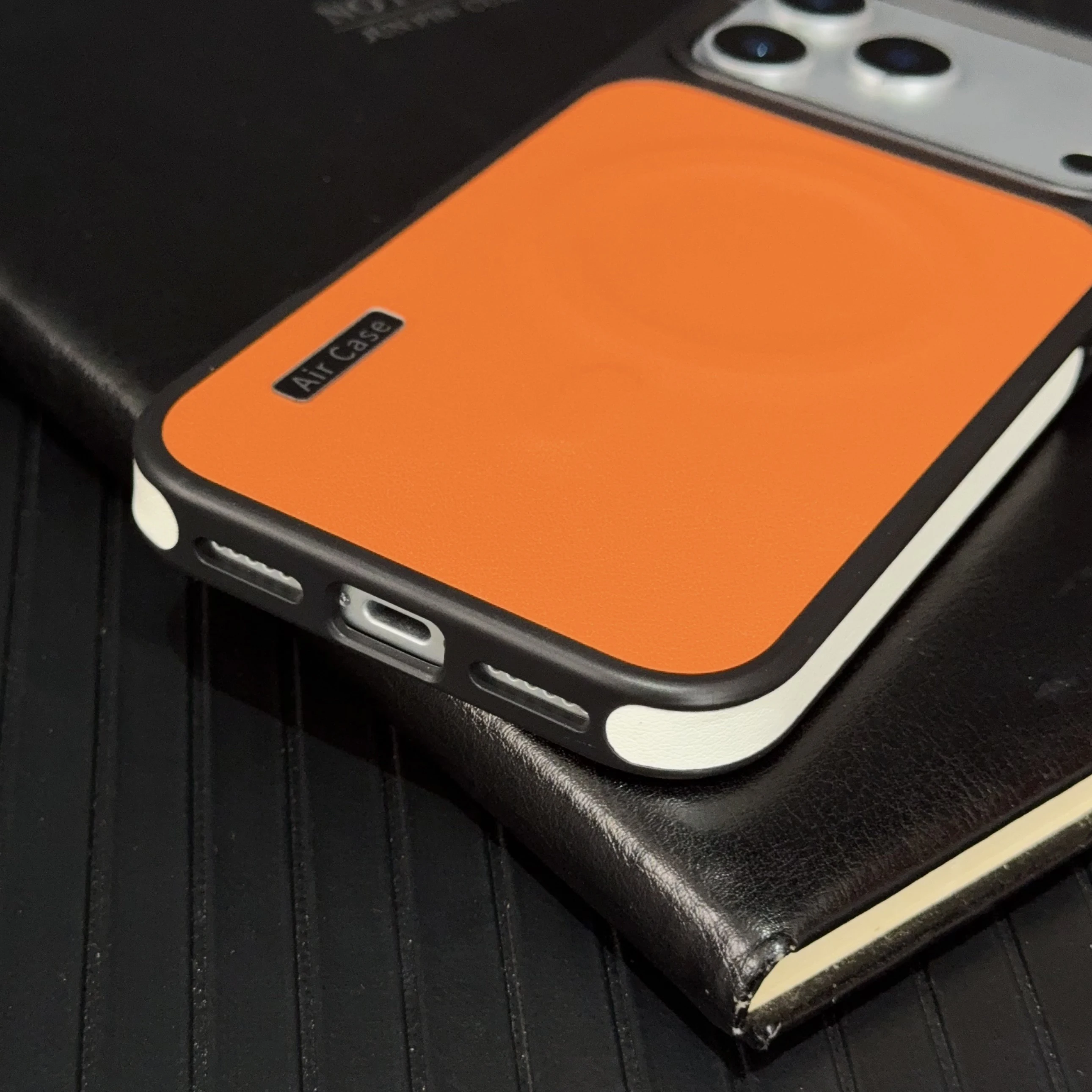 Luxury Leather For Magsafe Case For iPhone 17 ProMax 16 15 14 13 12 Pro Max Air Lens Collision Protect Magnetic Shockproof Cover