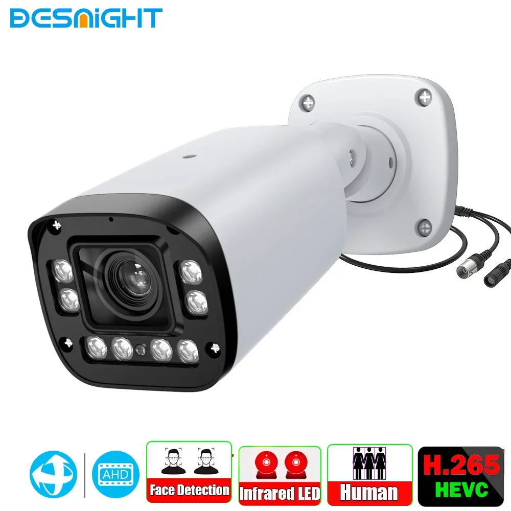 

Street 8MP 4K AHD CCTV Camera Weatherproof Video ,Vision Day & Night Surveillance Indoor Outdoor Face Human Car Detectio