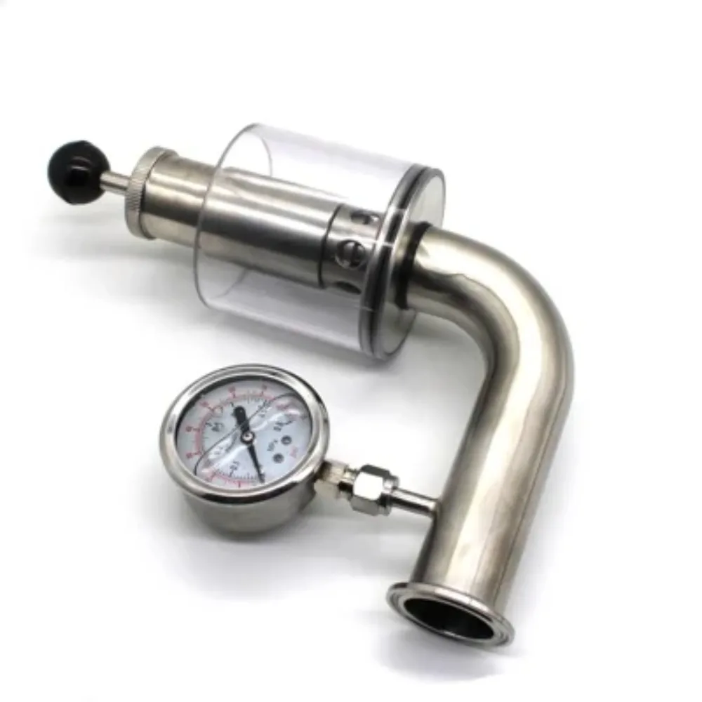 

304 stainless steel beer fermentation tank exhaust valve pressure gauge safety automatic relief