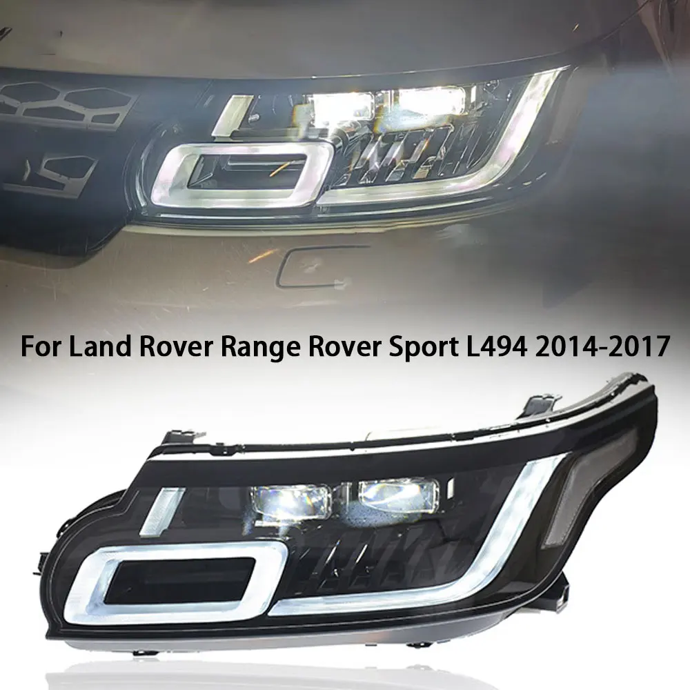 

Car LED Headlights For Land Rover Range Rover Sport L494 2014-2017 Headlamp High Beam Lights Low Beam Lights