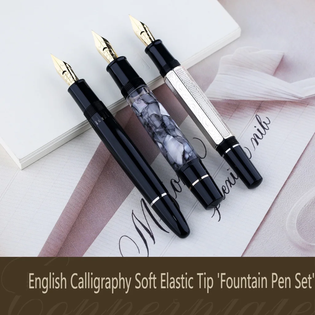 

MAJOHN Fountain Pen Flower Style English Soft Elastic Calligraphy Point Tip P136 138 139 Pen Copperplate ES ER