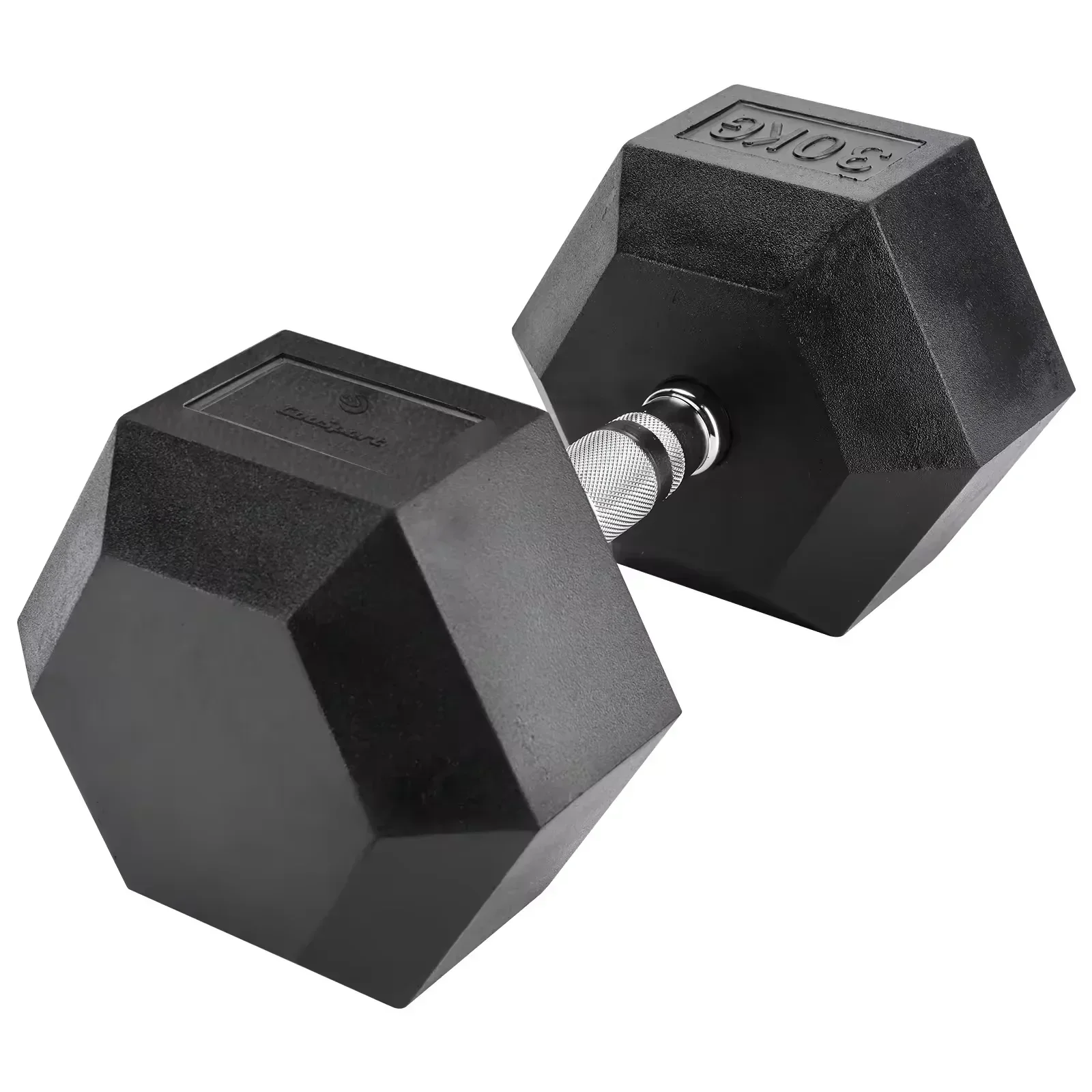 Manufacturer Coated Full Black Gym Weight Rubber Cast Iron Hexagonal Dumbells a Pair 15LB Hex Dumbbell Set