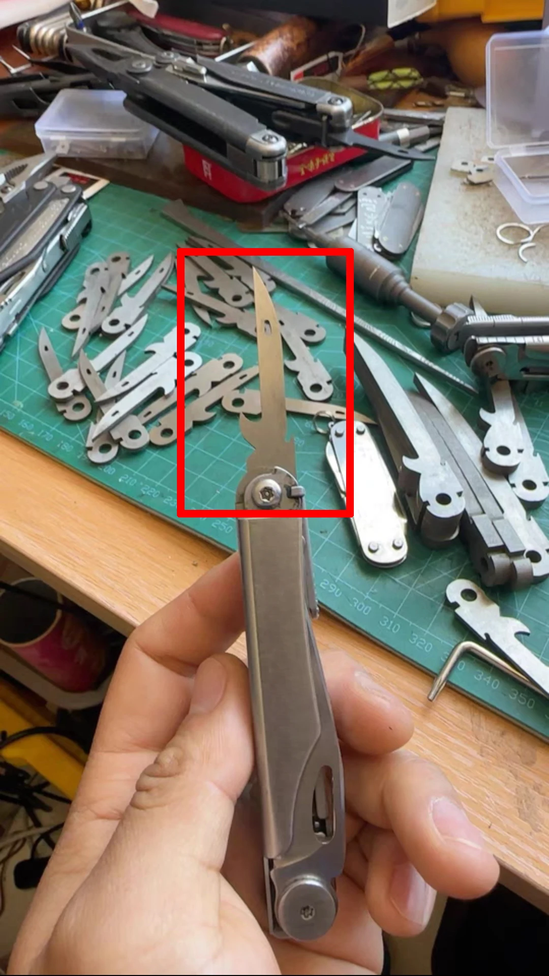 1 Piece M42 Steel Awl with Thread Loop for Leatherman WAVE, CHARGE Modify(PLIER NOT INCLUDED)