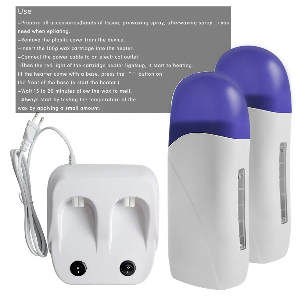 Double-seat beeswax hair removal wax machine multifunctional