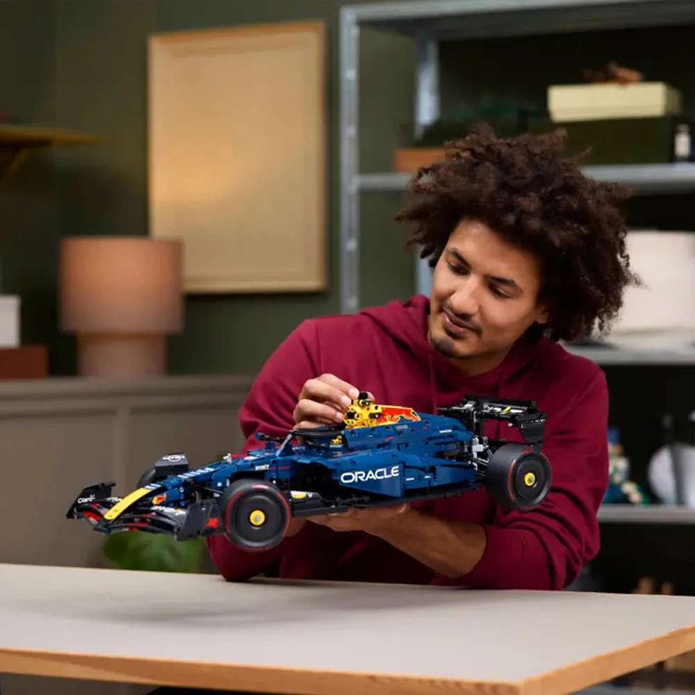 مجموعة ألغاز السيارات الرياضية باللون الأحمر الفائق، ألعاب هدايا أعياد الميلاد للأولاد والبنات