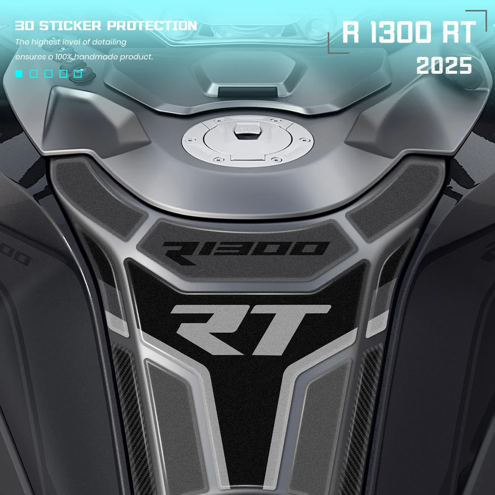 

3D эпоксидная наклейка, аксессуары для мотоциклов, защитная накладка на бак для R 1300 RT, тройной черный комплект R1300RT 2025, наклейка на бак