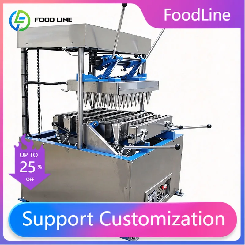 Commercial Wafer Cone Making Equipment Ice Cream Shell Former for High Output Dessert Businesses Customized