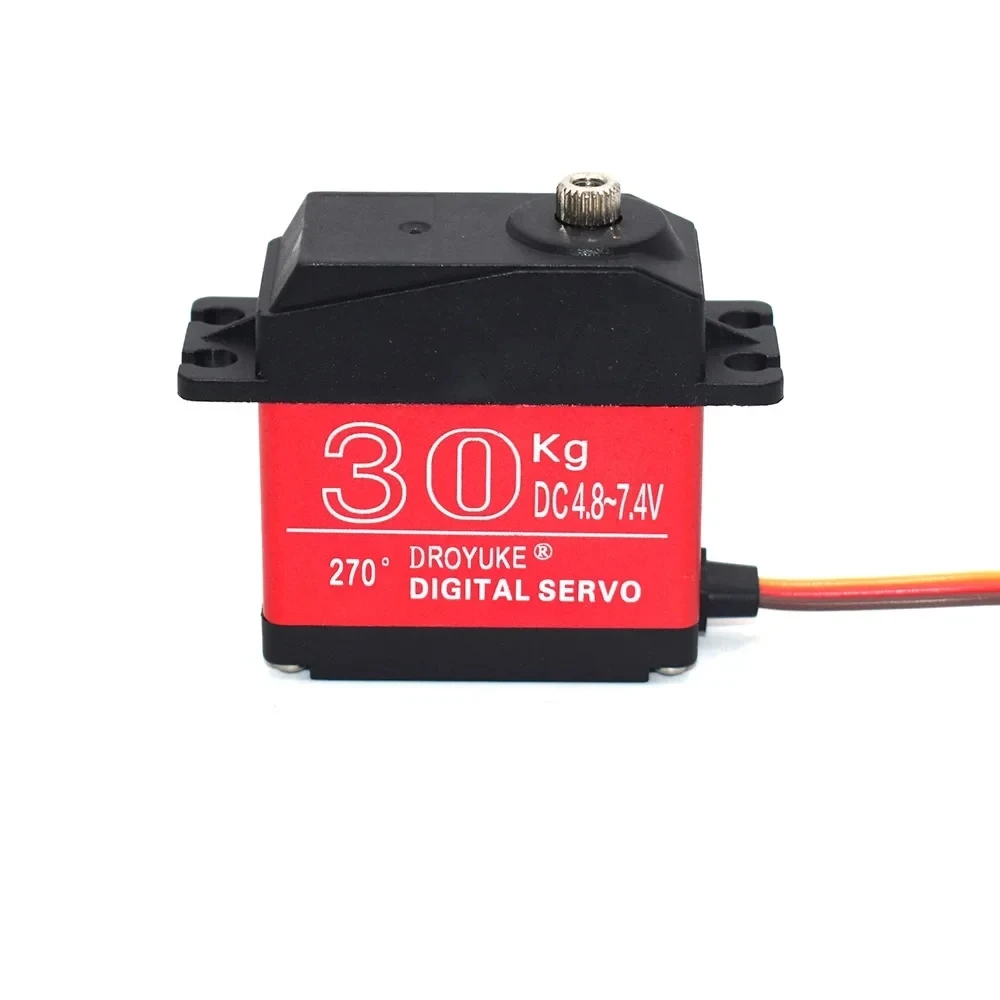 High quality Metal Gears Waterproof 20KG 25KG Servos 180 /270 Degree Large Torque Digital Servo  & 25T Arm For RC Car Truck