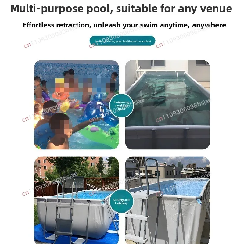 Large adult bracket swimming pool Children's home family No inflatable paddling pool Adults and children Outdoor swimming pool