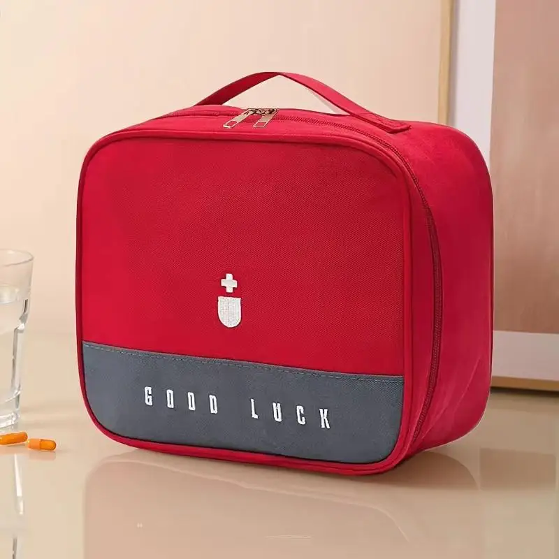 Portable Emergency Kit, Household Outdoor First Aid Storage Bag , Handy Emergency Supplies Reserve Container for Travel Home