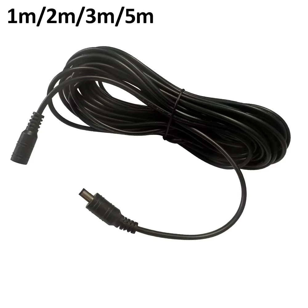 1M 3M 5M 10M DC Extension Cable 2.1mm x 5.5mm Female to Male Connector Power Cord Cable Adapter Extender Black Electric Wire