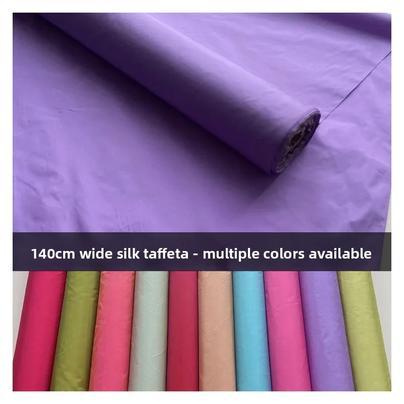 Natural Mulberry Silk Taffeta Fabric for Skin-friendly DIY Sewing Dress Skirt Shirt Trench Coat Fashion Clothing Cloth Material