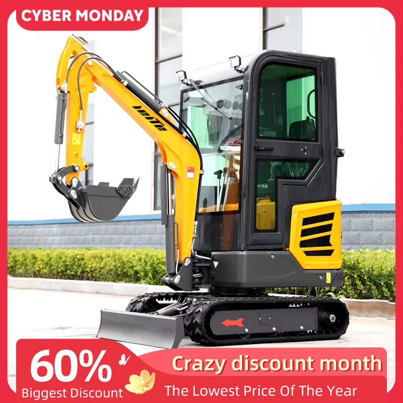 Mini Excavator 1 Ton EPA Kubota Engine Digger Farm Small Excavators 2 Ton 3 Tons Machine Prices Mini Excavator