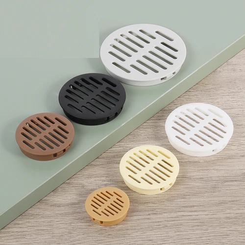Imagen 2 del producto Cubierta del orificio de ventilación de la puerta del gabinete, apertura de escape del gabinete de zapatos, cubierta decorativa de ventilación de Gas de malla transpirable, orificio de disipación de calor