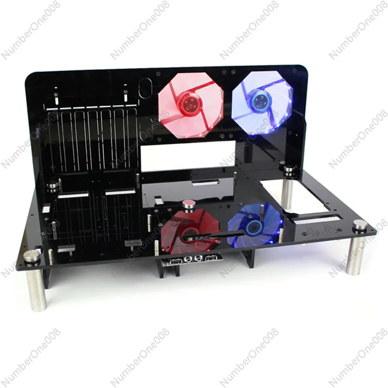 

Прозрачный акриловый корпус с водяным охлаждением - открытая платформа ATX для тестирования игровых ПК