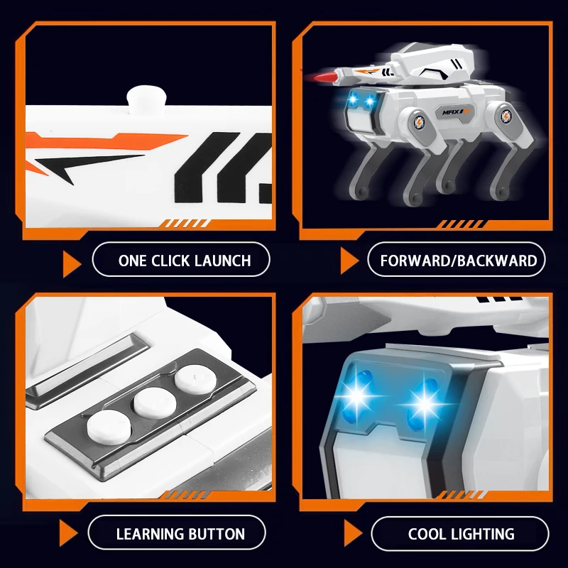 كلب آلي ذكي جديد مع التفاعل الصوتي، الرقص، الكتروني، الكلب الميكانيكي، لعبة الموسيقى المتوهجة للأطفال