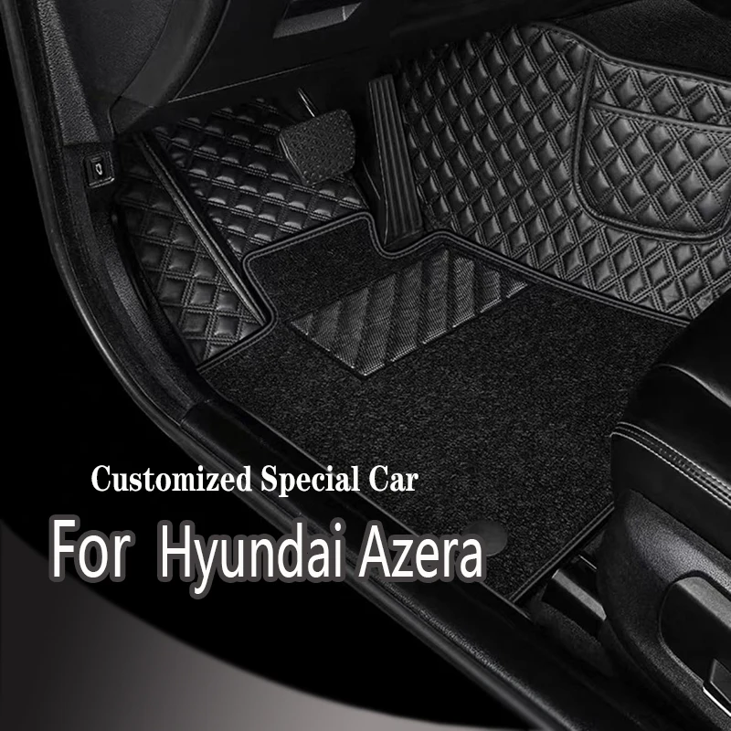 Car Mats For Hyundai Grandeur Azera IG 2011~2017 Anti-dirt Pad Carpets Leather Floor Mat Rugs Pad Interior Parts Car Accessories