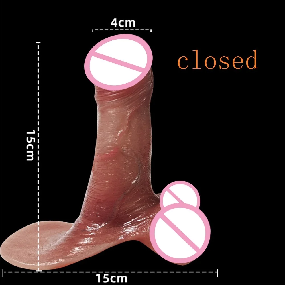 Real Penis Sleeve Disguise Big Dick Fake Wearable Dildo Silicone Condom Increase Cock Reduces Glans Sensitivity Sex Toys For Men