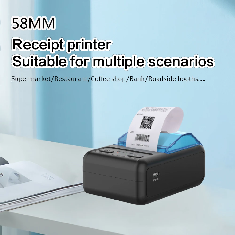 Milestone Ticket Impresora Termina 58mm Handheld Portable Mini Mobile Phone Bt Thermal Taxi Receipt Printer