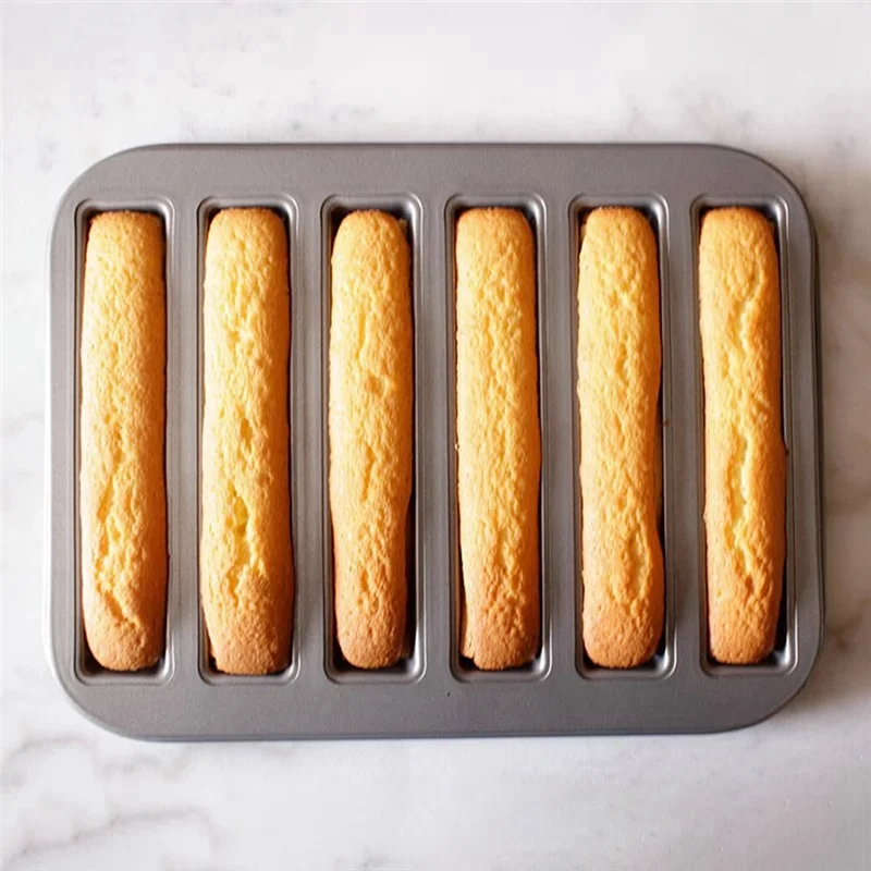

A74U Durable Non-Stick Biscuit Stick Mold Cake Baking Pan Carbon Steel Cake Bread Mold Mini 3D Cylinder Cake Mold Durable Easy T