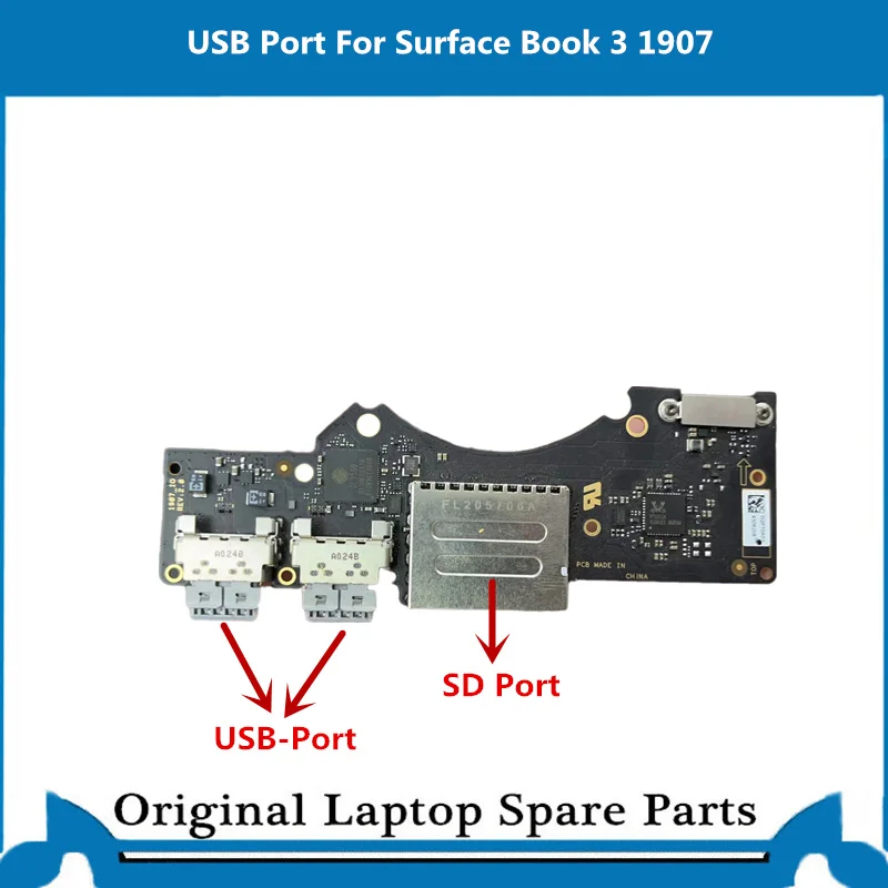 Genuine  For Microsoft Surface Book 3 1907 USB Board SD Port 15 inch