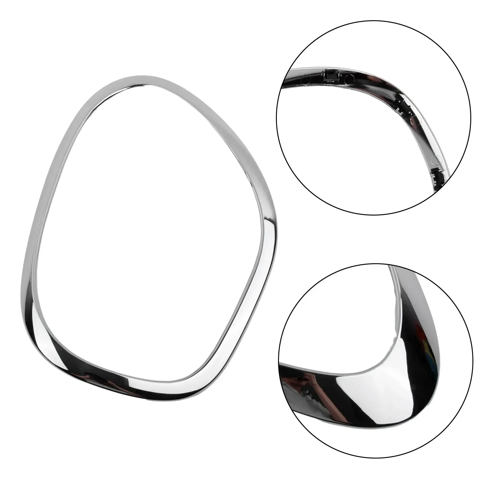 Car Chrome Plated Headlight Trim Ring Head Lamp Frame For Mini-Cooper R60 For Countryman #51139801574 #51139801573